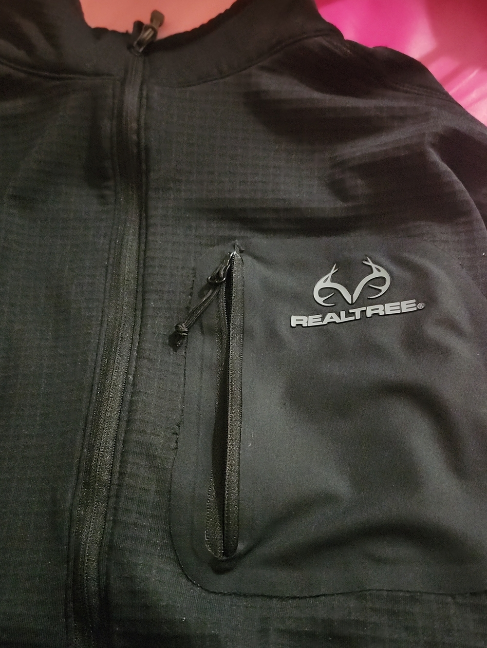 Black Unisex Realtree  Lightweight Sweater
